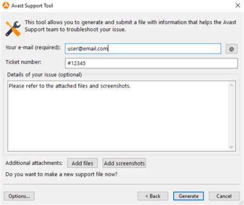avast support webform|Submitting a support file using the Avast Support Tool .